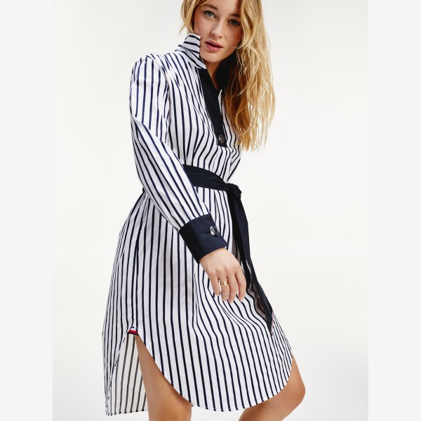 Buy Celia Stp Desert Sky Tommy Icons Stripe Popover Dress For