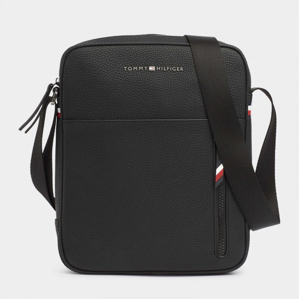 Buy Black Business Leather Crossover Bag for Men | Tommy Hilfiger® UAE