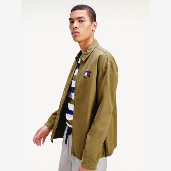 Buy Uniform Olive Casual Cotton Jacket For Men Online Tommy