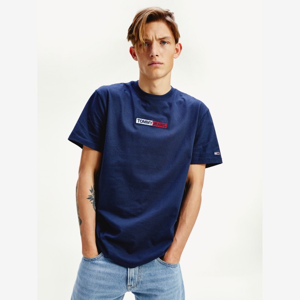 tommy jeans box logo t shirt