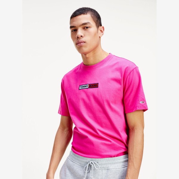 pink tommy hilfiger t shirt mens