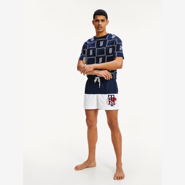 drawstring swim shorts
