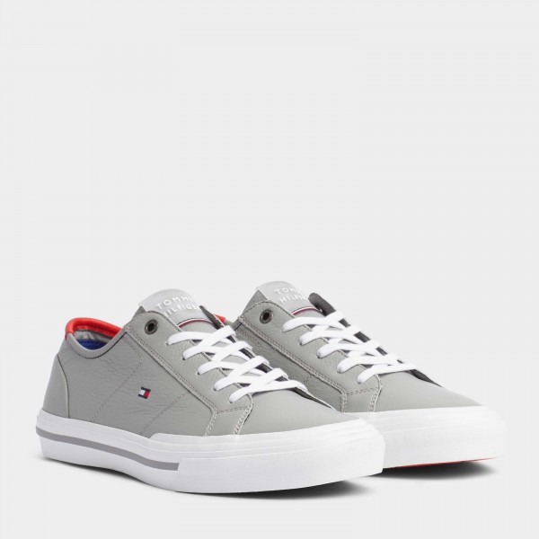 tommy hilfiger silver trainers