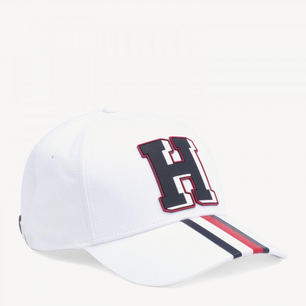 tommy hilfiger white baseball cap