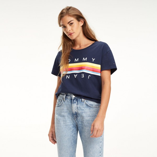 tommy denim t shirt