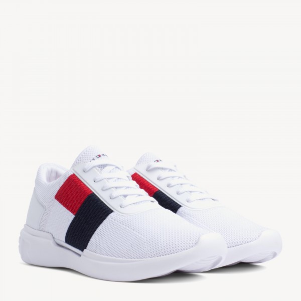 tommy hilfiger knitted flag light sneaker