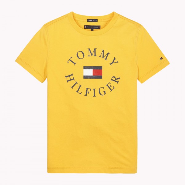 tommy hilfiger yellow crew neck