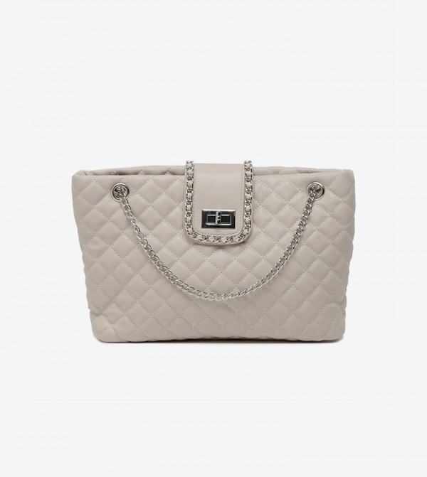 quilted satchel bag