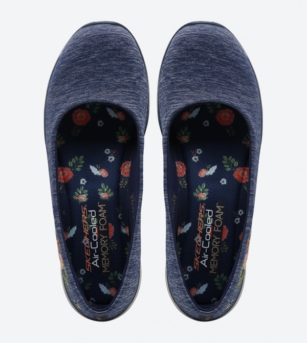 Microburst Botanical Paradise Ballerinas - Navy Microburst Botanical Paradise Ballerinas - Navy
