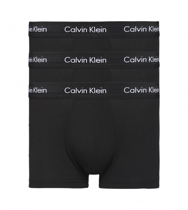 3 Pack Low Rise Trunks - Cotton Stretch
