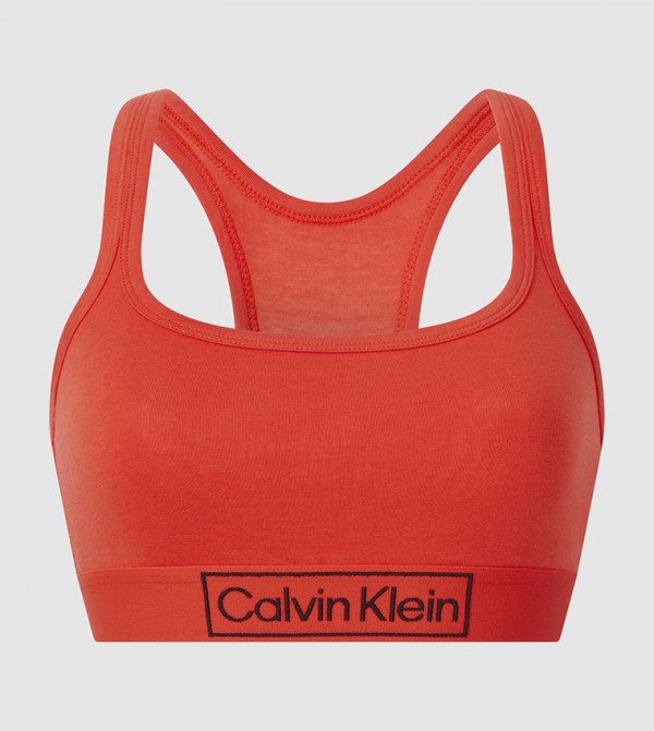 Buy Calvin Klein Unlined Sports Bra in Red | 6thStreet Bahrain