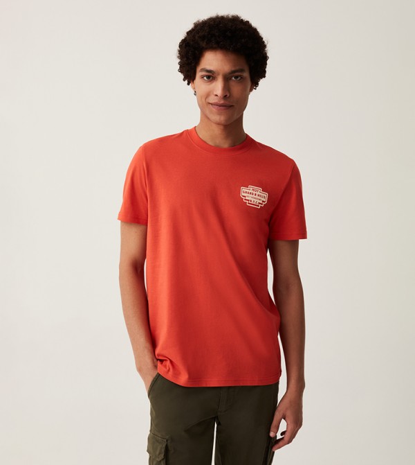 Grand and Hills Logo Print T-Shirt