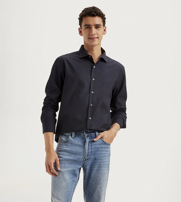 Solid Slim Fit Shirt