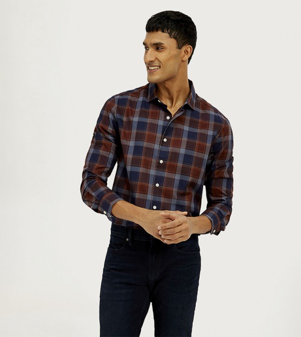 Checkered Slim Fit Shirt