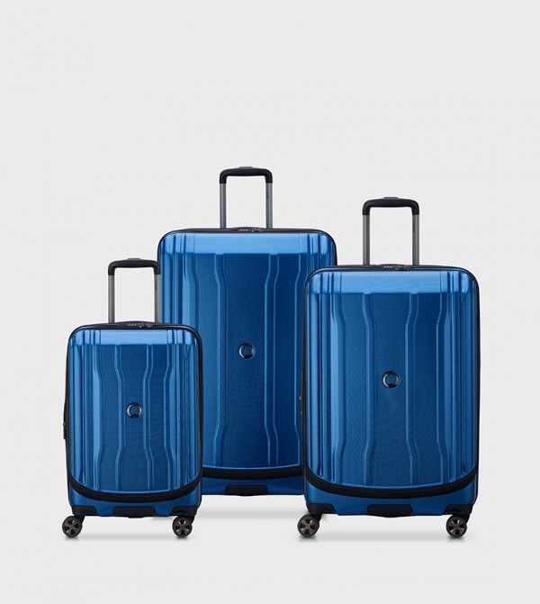 Buy DELSEY CRUISE HS 80/70/58cm Trolley Luggage Bag Set In Blue