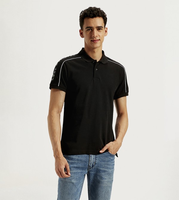 Printed Slim Fit Polo T-Shirt