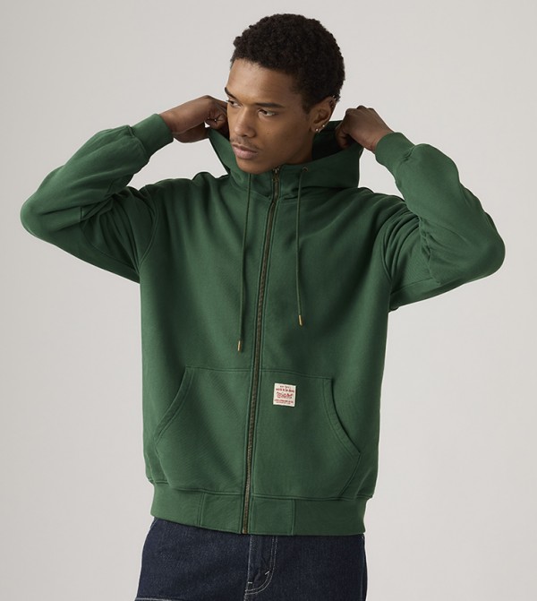 Workwear Zip Hooded Jacket