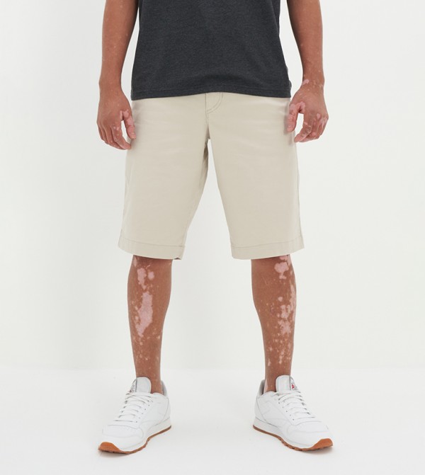 Flex 12" Longer Length Khaki Shorts