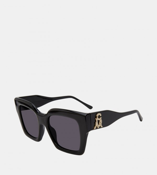 Buy Steve Madden DAVINA Oversized Sunglasses In Black | 6thStreet UAE