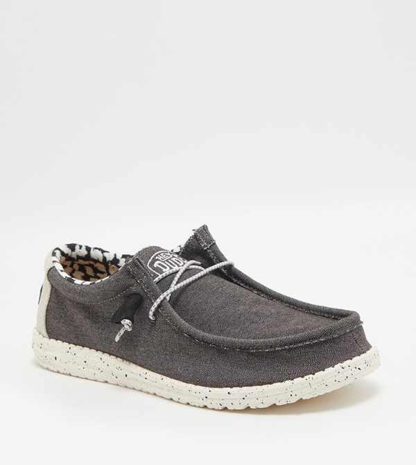 Buy HEY DUDE WALLY STRETCH Boat Shoes In Grey | 6thStreet UAE