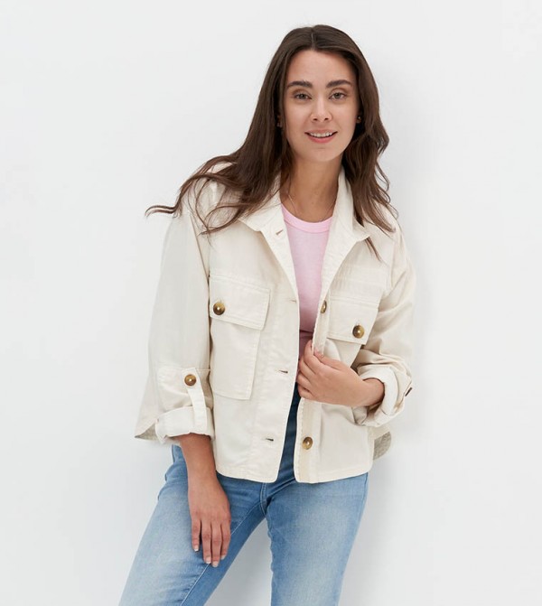 Solid Oversized Jacket