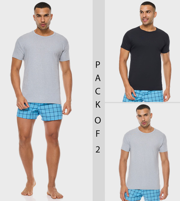 Pack of 2 Short Sleeves Vests