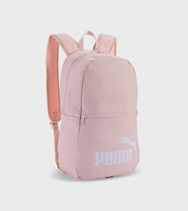 Logo Printed Front Pocket Backpack