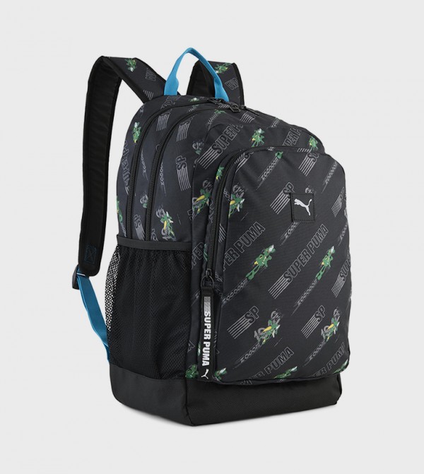 Logo Printed Zip-Closure Backpack