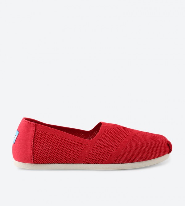 Buy Toms Women's Knit Classics Slip Ons Red In Red | 6thStreet UAE