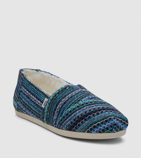 Buy Toms ALPARGATA Knitted Slip On Shoes In Blue 6thStreet UAE