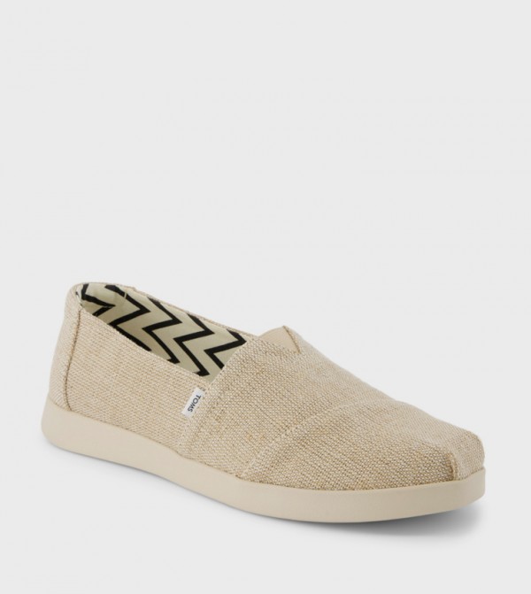 ALPARGATA PLUS Logo Label Slip-On Shoes