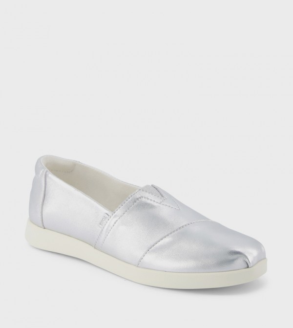 ALPARGATA PLUS Metallic Slip-On Shoes