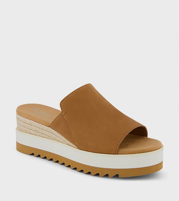 DIANA Open Toe Espadrille Wedges