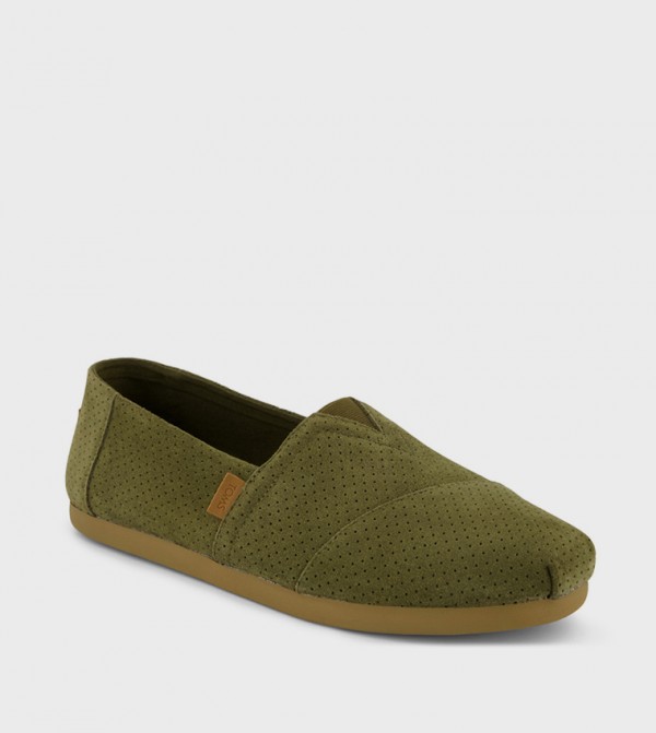 ALPARGATA CLASSIC Logo Label Slip-On Shoes