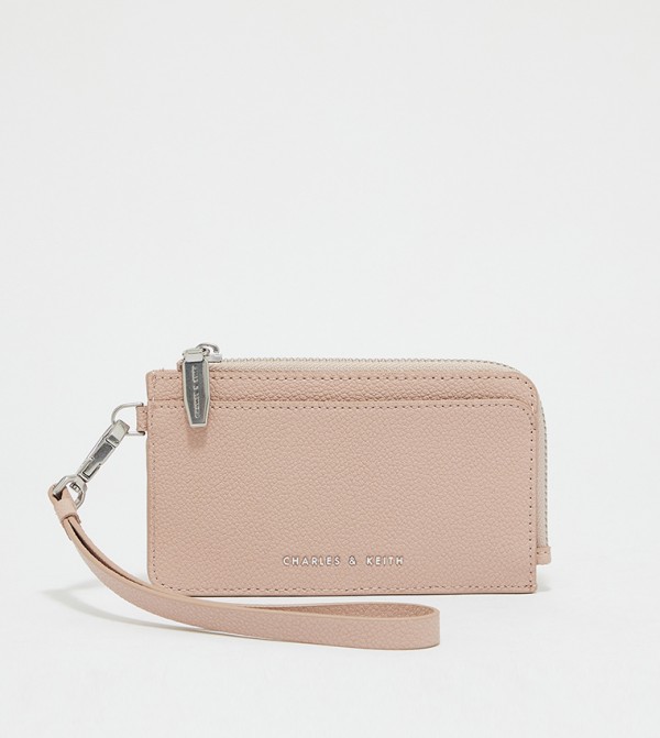 Buy Charles Keith Top Zip Card Holder In Pink 6thStreet UAE