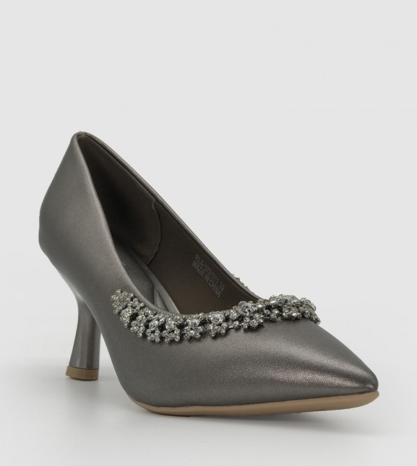 Embellished Pointed Toe Pumps