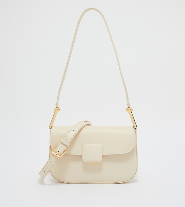 ★CHARLES&KEITH★Micro Koa Square Push-Lock Bag/送料込 Black Micro Koa Square Push-Lock Bag - CHARLES & KEITH