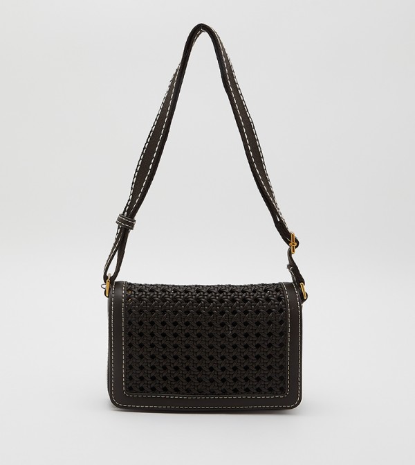 Buy Charles & Keith Cecily Woven Shoulder Bag In Brown | 6thStreet UAE