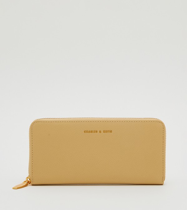 Textured Zip-Around Wallet