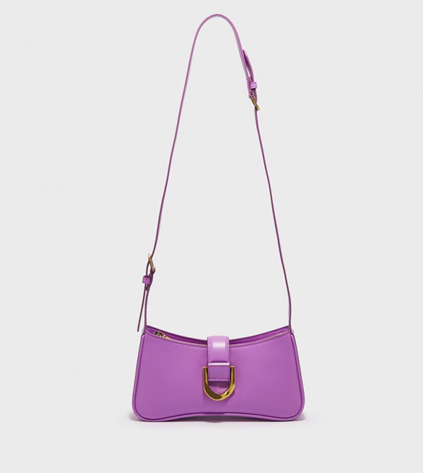 Charles Keith Ladies Casual Metal Buckle Handbag Shoulder Bag Light Pink Up  To 60% Off