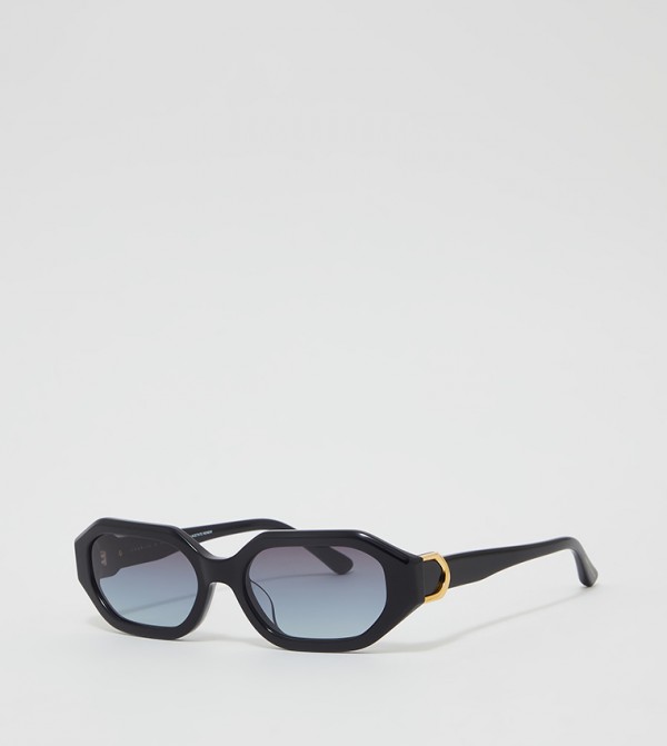 Edgy cat-eye recycled-acetate sunglasses