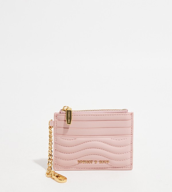 حاملة بطاقات مبطنة بسحاب 