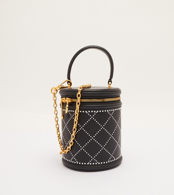 Buy Charles & Keith Marietta Bead Embellished Bucket Bag In Black