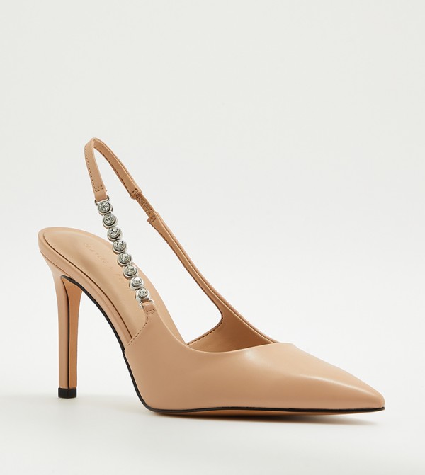Gem Strap Slingback Pumps