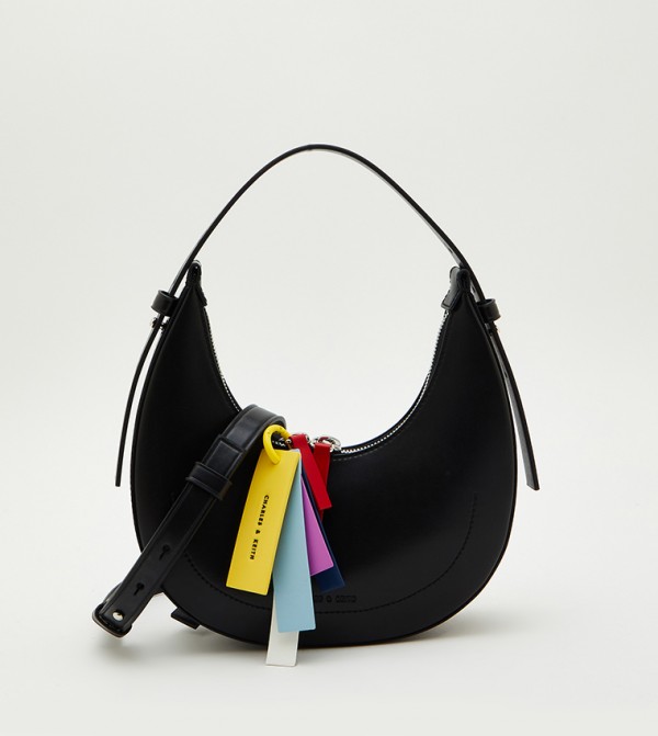 Buy Charles & Keith Cockade Crescent Hobo Bag In Blue | 6thStreet