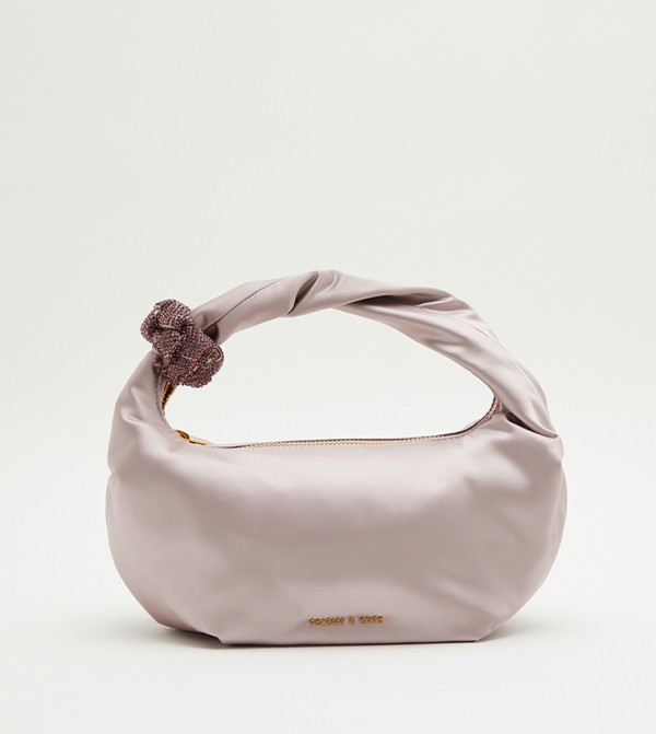 Solid Logo Detail Shoulder Bag
