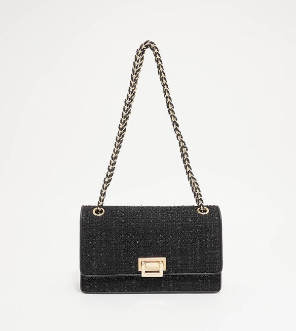 Charles & Keith crossbody bag with chain strap in olive
