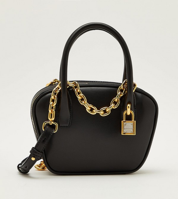 Buy Charles & Keith Suki Padlock Chain Detail Mini Bag In Black