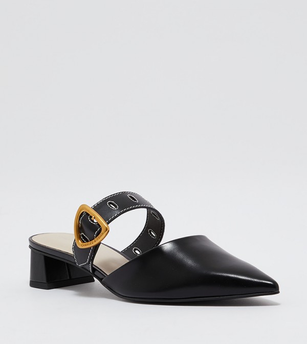 Sepphe Cut-Out Heeled Mules
