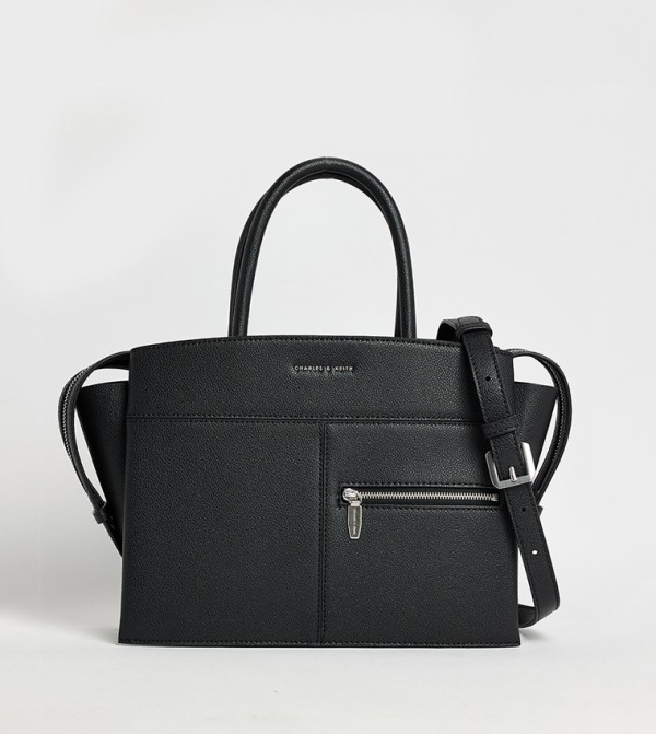 ANWEN Textured Trapeze Bag